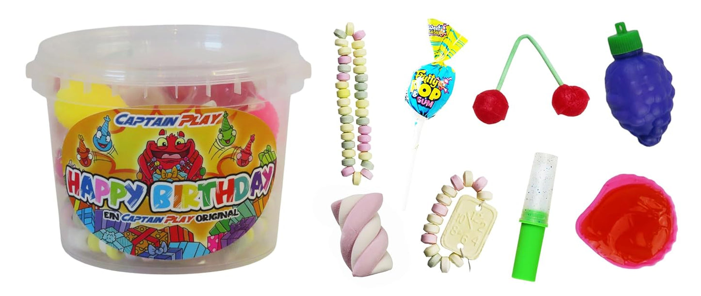 Happy Birthday Retro Mix 178g - 16 Teile