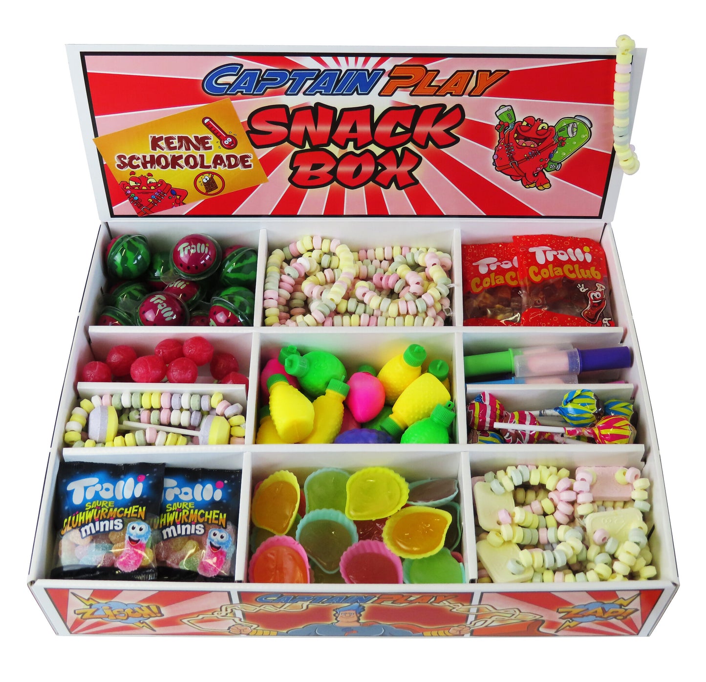 CAPTAIN PLAY Snack Box ohne Schokolade 2kg