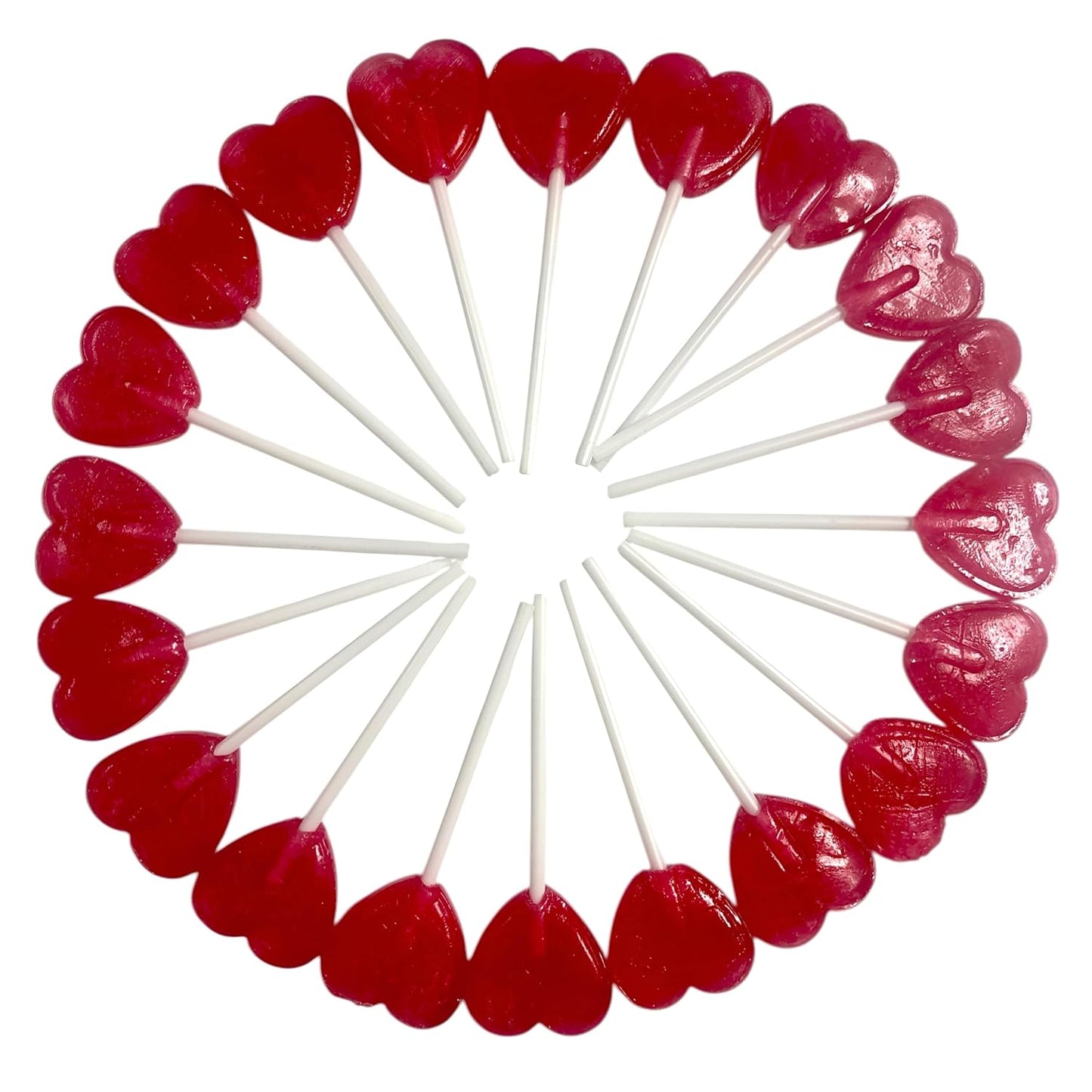 CAPTAIN PLAY Herz Deko Sparpack, 20 kleine Herzlutscher 140g