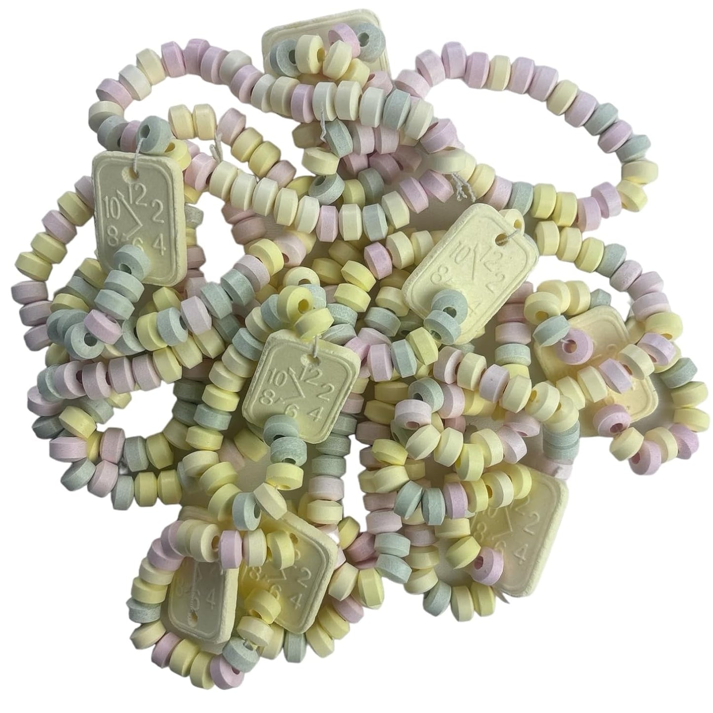 Retro Süßigkeiten Sparpack mit Süße Uhren und Süße Ketten Mix, 16 Stück in Einzelverpackung 244g