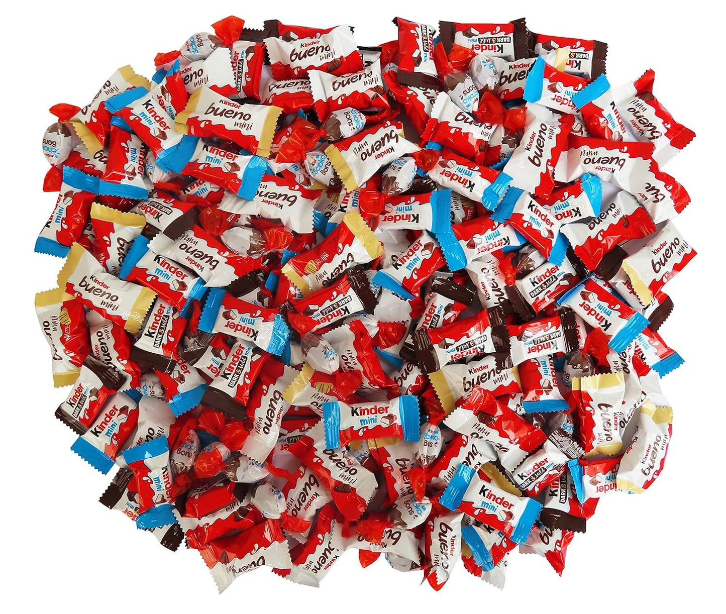 Party Bucket mit Ferrero Kinder Minis in Einzelverpackung, 1er Pack (1 x 1 kg)
