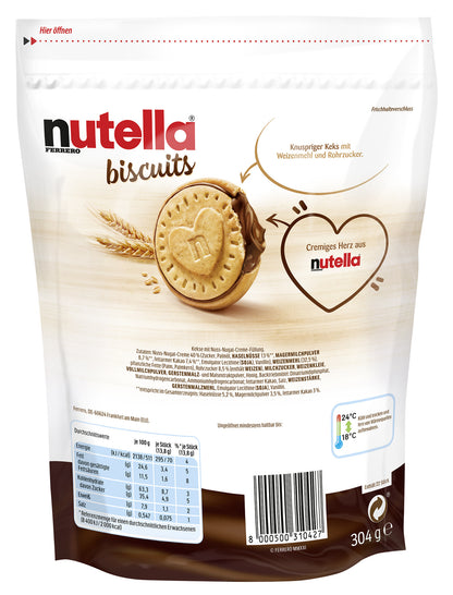 Nutella Biscuits 10 x 304g Beutel - EPAL mit 56 UK