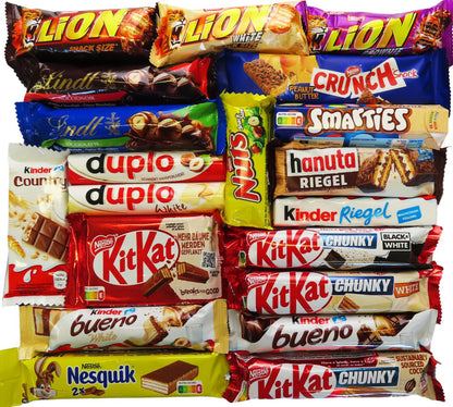 Snack Box mit verschiedenen Schokoriegeln (20-teilig)