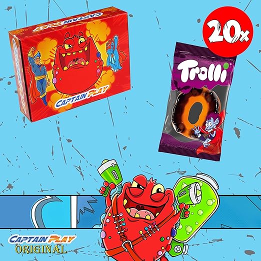 Trolli Halloween Sparpack mit 20 Stück Trolli Dracula einzeln verpackt 140g