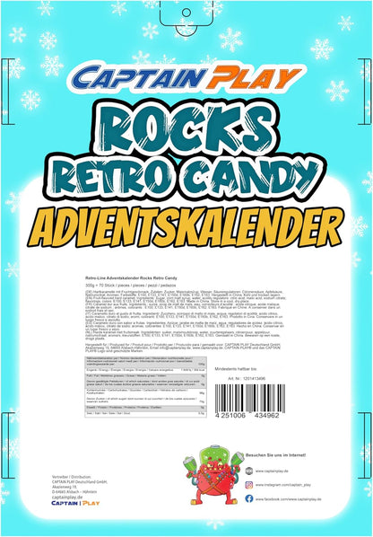 CAPTAIN PLAY Rocks Bonbons Adventskalender 2025 - 300g