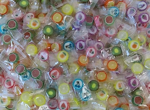Party Bucket mit Rocks Retro Candy Bonbons in Einzelverpackung (1 x 1 kg)