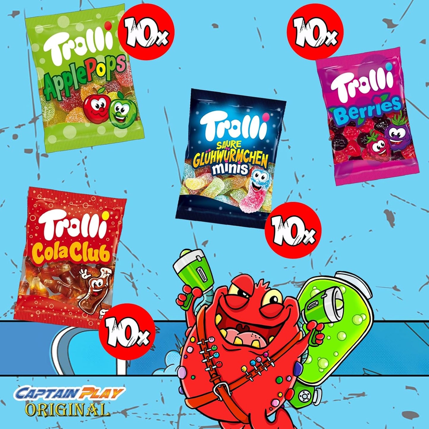 CAPTAIN PLAY Snack Dispenser Trolli