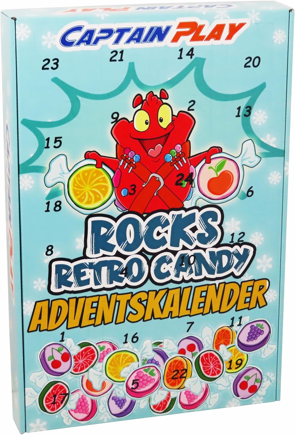 CAPTAIN PLAY Rocks Bonbons Adventskalender 2025 - 300g