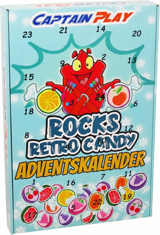 CAPTAIN PLAY Rocks Bonbons Adventskalender 2025 - 300g