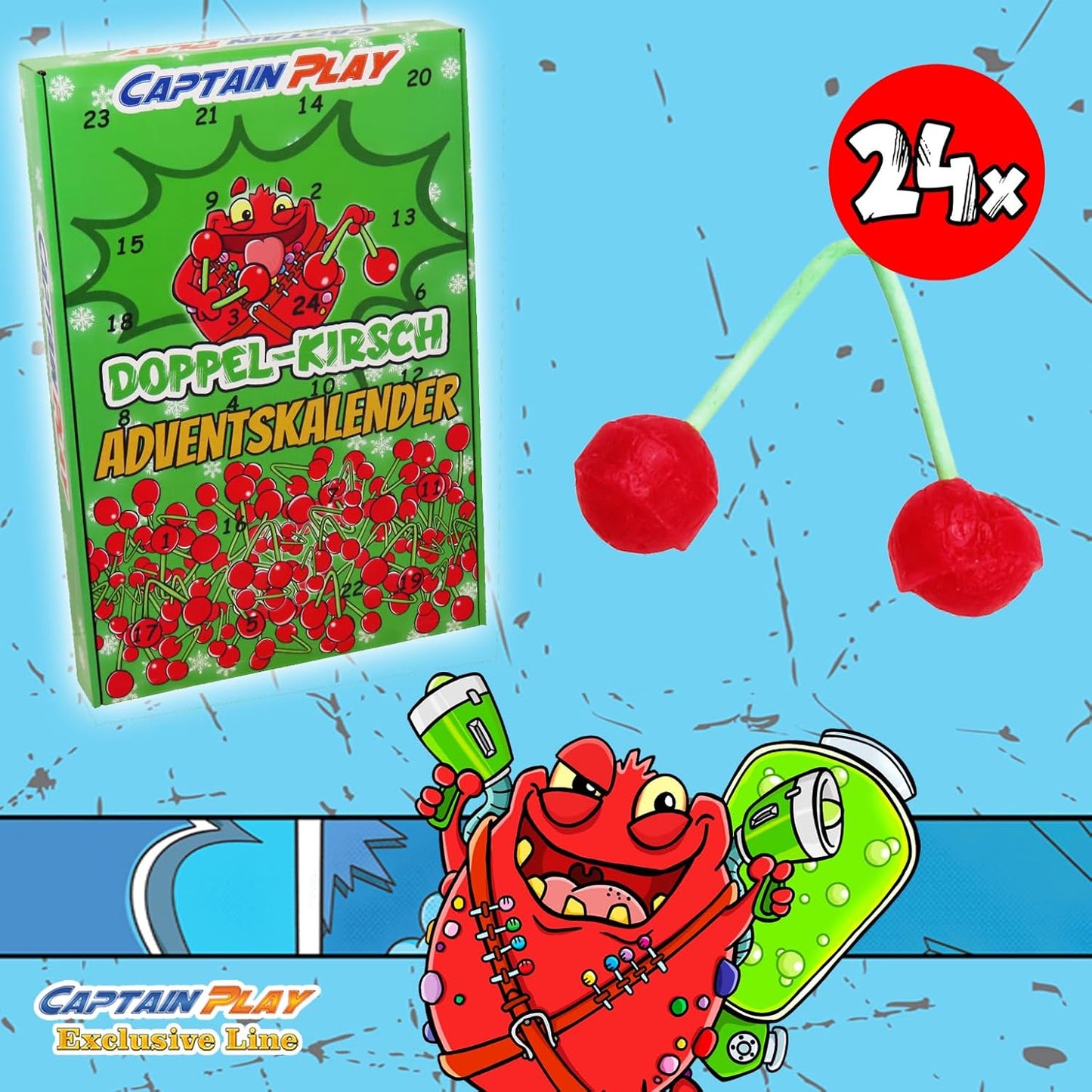 CAPTAIN PLAY Doppel-Kirsch Adventskalender 2025 - 324g