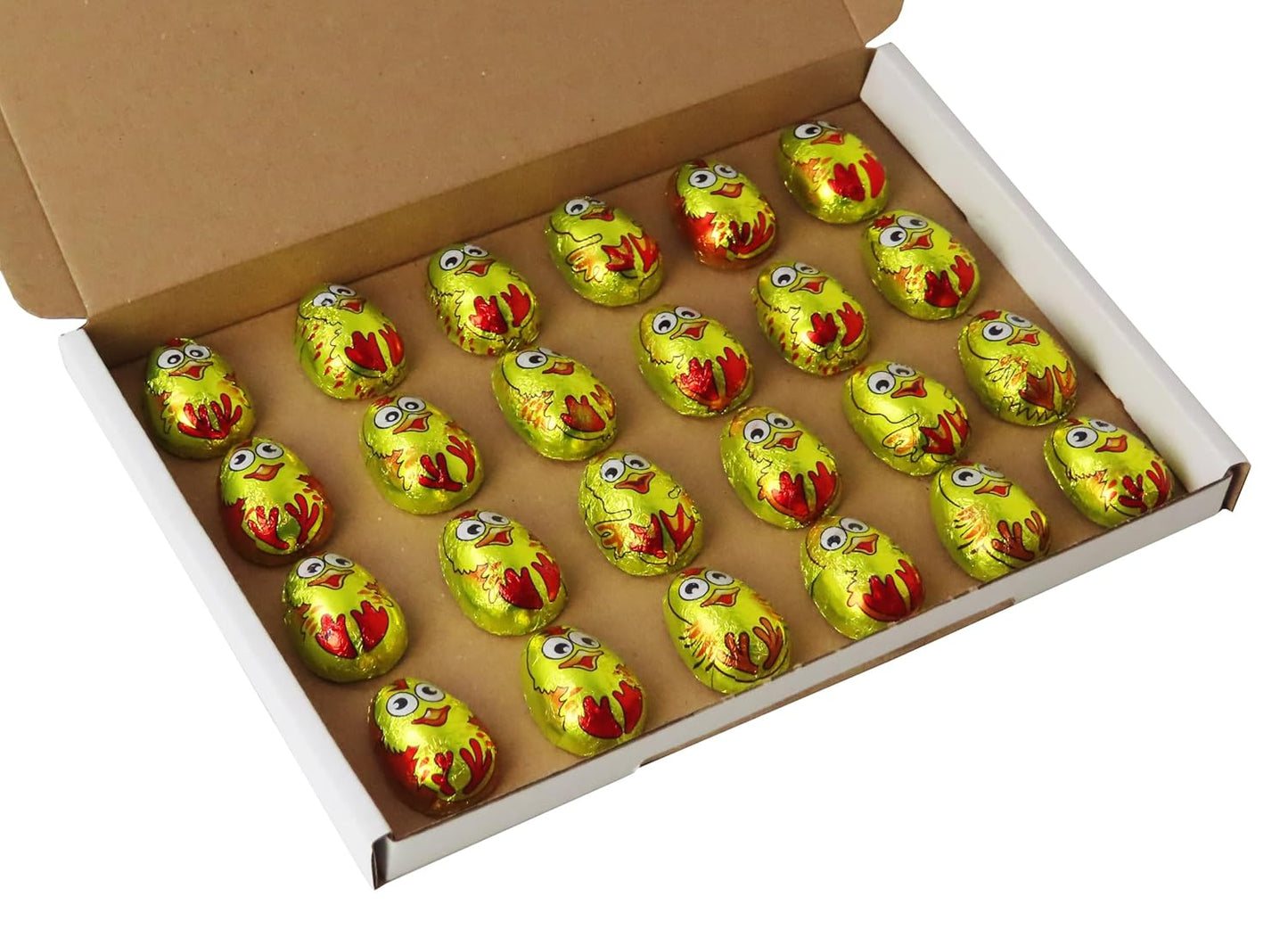 Osterdeko Sparpack, 24 Küken aus Schokolade einzeln verpackt, 170g