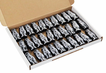 Halloween Deko Sparpack, 30 Skelette aus Schokolade einzeln verpackt, 210g