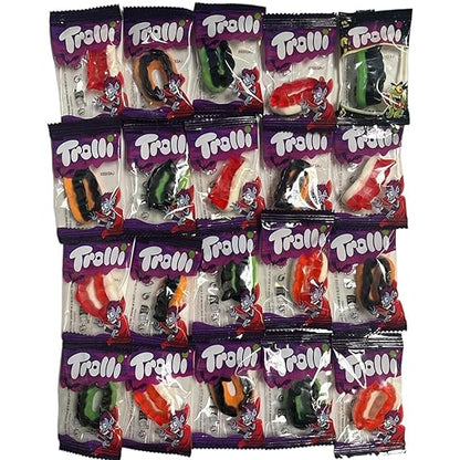 Trolli Halloween Sparpack mit 20 Stück Trolli Dracula einzeln verpackt 140g