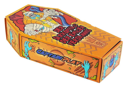 CAPTAIN PLAY Sarkophag der ewigen Verdammnis, 240g - 35 Halloween Süßigkeiten in Einzelverpackung