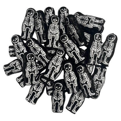 Halloween Deko Sparpack, 30 Skelette aus Schokolade einzeln verpackt, 210g