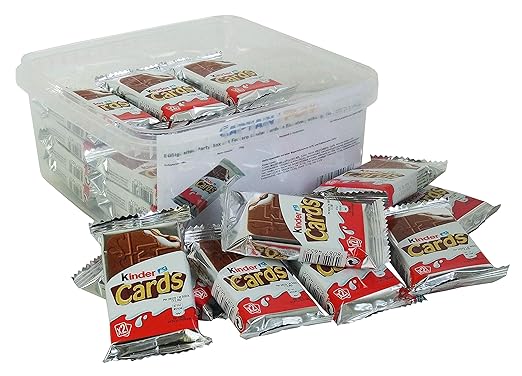 Party Box mit Ferrero Kinder Cards in Einzelverpackung, 1er Pack (1 x 768g)
