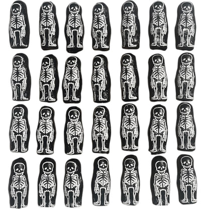 Halloween Deko Sparpack, 30 Skelette aus Schokolade einzeln verpackt, 210g