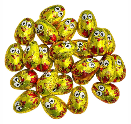 Osterdeko Sparpack, 24 Küken aus Schokolade einzeln verpackt, 170g