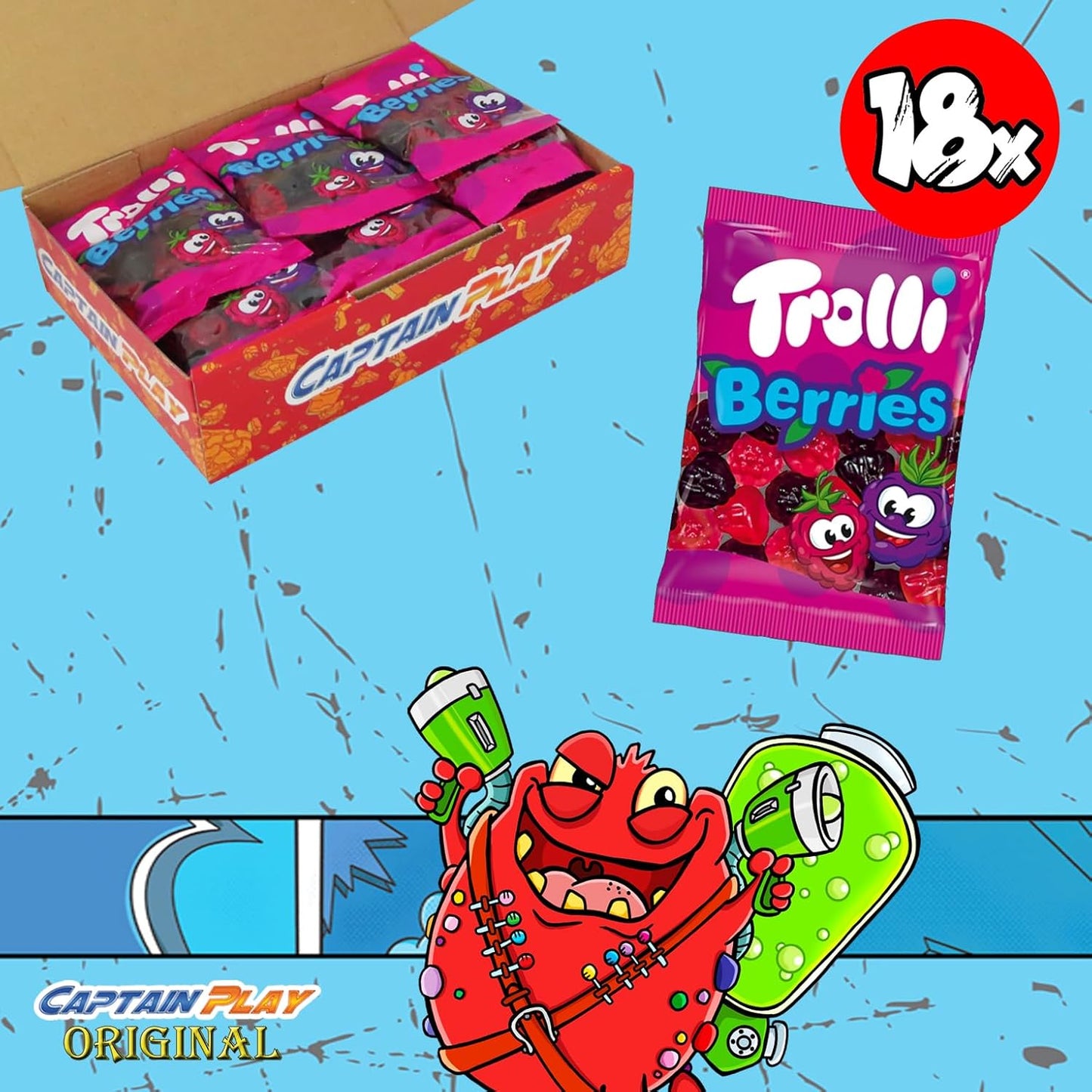 Trolli Berries Bonuspack mit 18 Mini Beutelchen 450g
