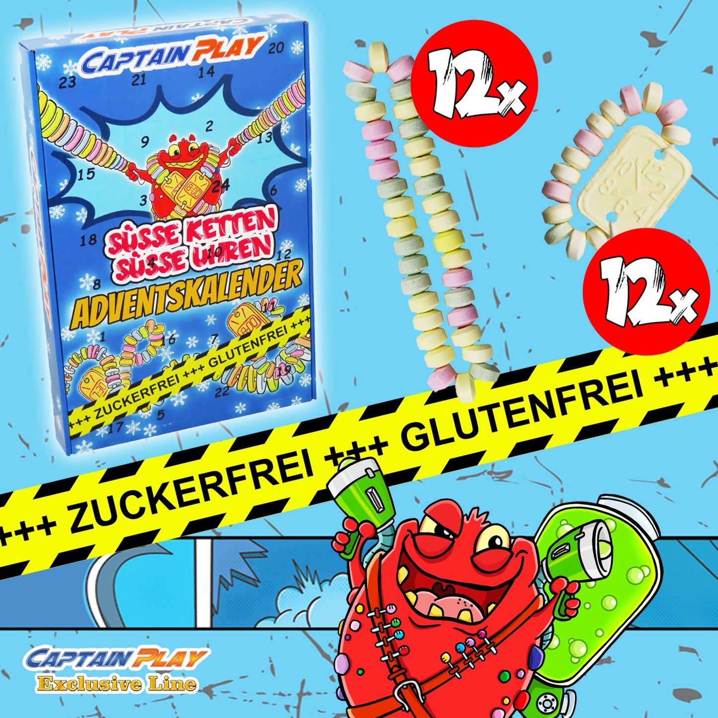 Süsse Ketten & Süsse Uhren  Adventskalender I ZUCKERFREI / GLUTENFREI