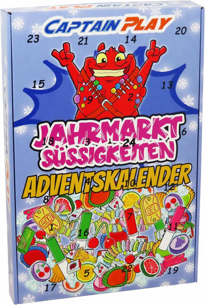 CAPTAIN PLAY Jahrmarkt Süßigkeiten Adventskalender 2025 - 315g