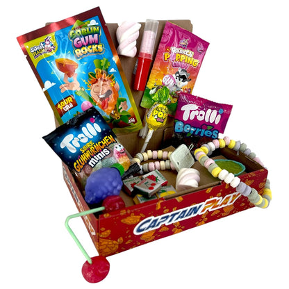 CAPTAIN PLAY Retro Süßigkeiten Box 10 verschiedene Nostalgie-Süßigkeiten