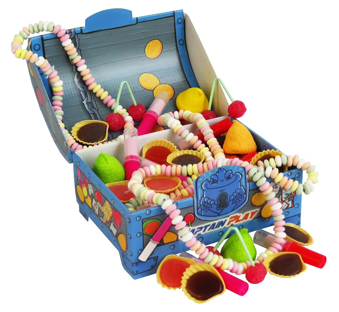CAPTAIN PLAY Retro Süßigkeiten Schatztruhe 400g