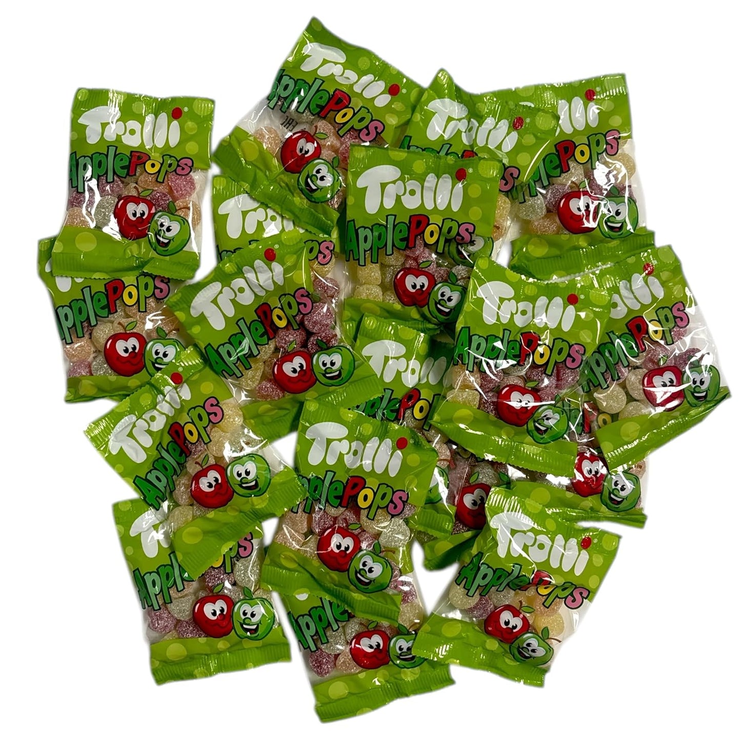 Trolli Apple Pops Sparpack mit 18 Mini Beutelchen 360g