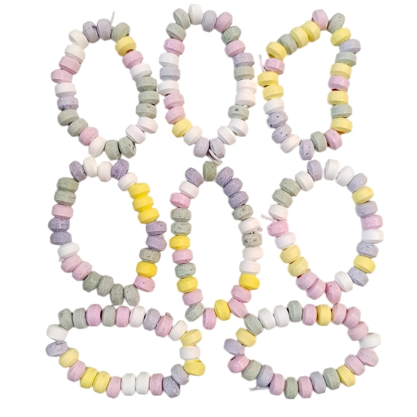 CAPTAIN PLAY Sparpack mit 8 Mini Süße Ketten, Armband aus Traubenzucker in Einzelverpackung