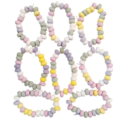 CAPTAIN PLAY Sparpack mit 8 Mini Süße Ketten, Armband aus Traubenzucker in Einzelverpackung