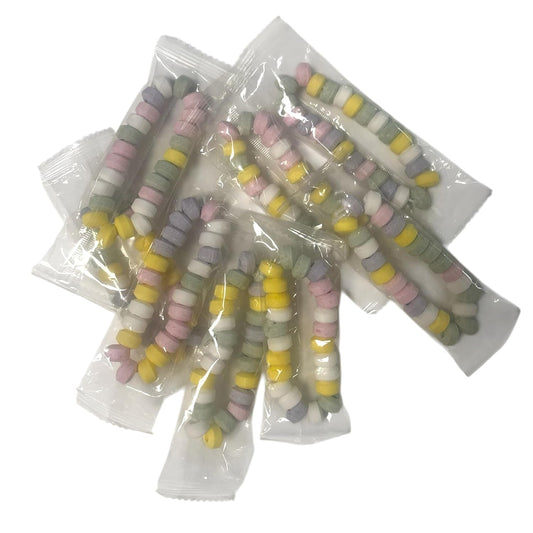 CAPTAIN PLAY Sparpack mit 8 Mini Süße Ketten, Armband aus Traubenzucker in Einzelverpackung