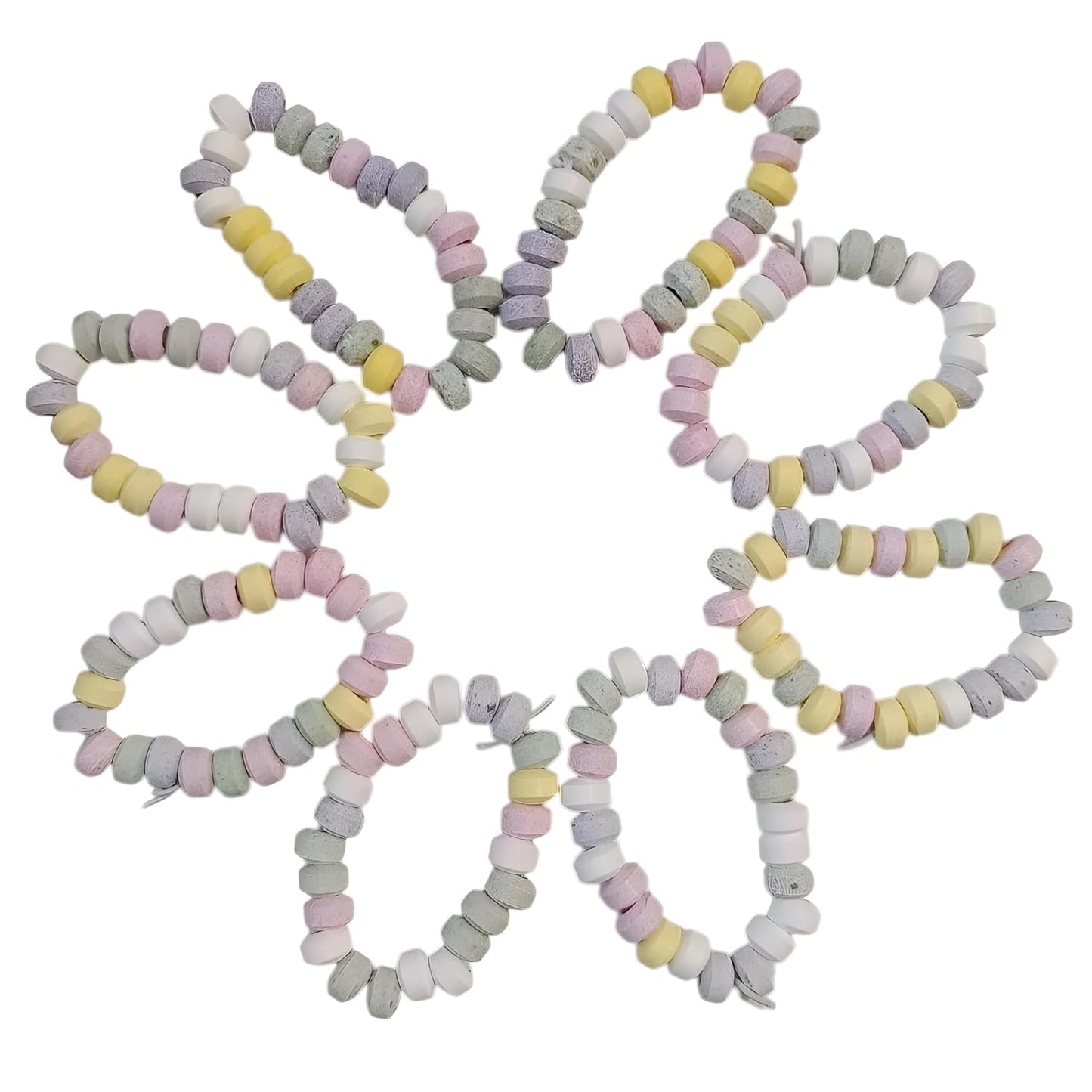 CAPTAIN PLAY Sparpack mit 8 Mini Süße Ketten, Armband aus Traubenzucker in Einzelverpackung