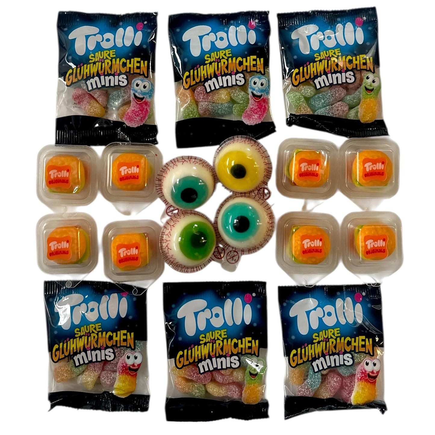 Trolli Süßigkeiten Mix Bonuspack, 18 Teile einzeln verpackt 275g