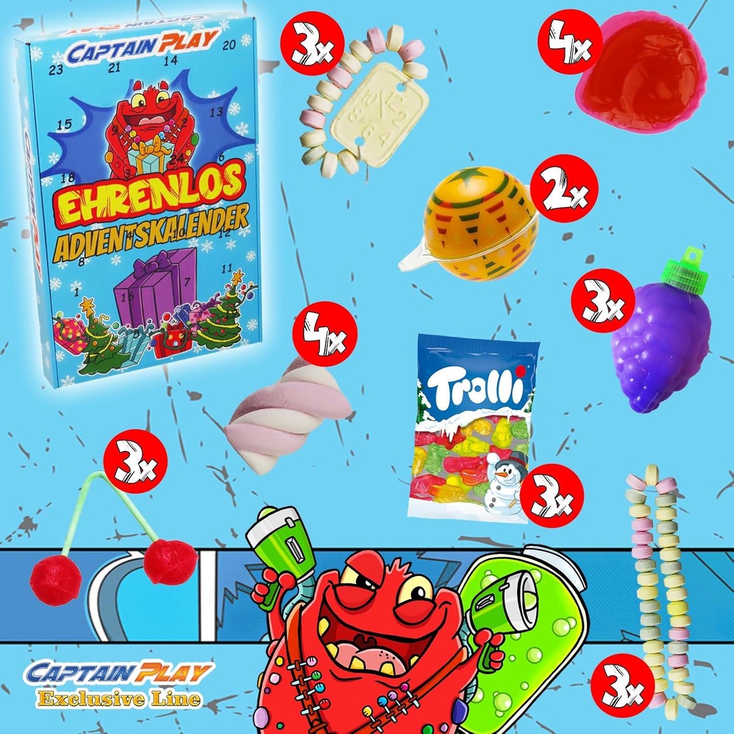 CAPTAIN PLAY EHRENLOS Adventskalender 2025 - 315g
