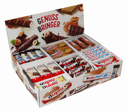 Ferrero Top Brand Box mit 78 Riegeln in 8 Sorten, mit Kinder Bueno, Kinder Country, Kinder Riegel, Duplo und Hanuta, 1er Pack (1 x 2kg)