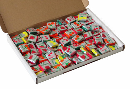 CAPTAIN PLAY Fruchtkaramellen Sparpack, 100 Stück Fruchtkaramellen Kaubonbons, 250g