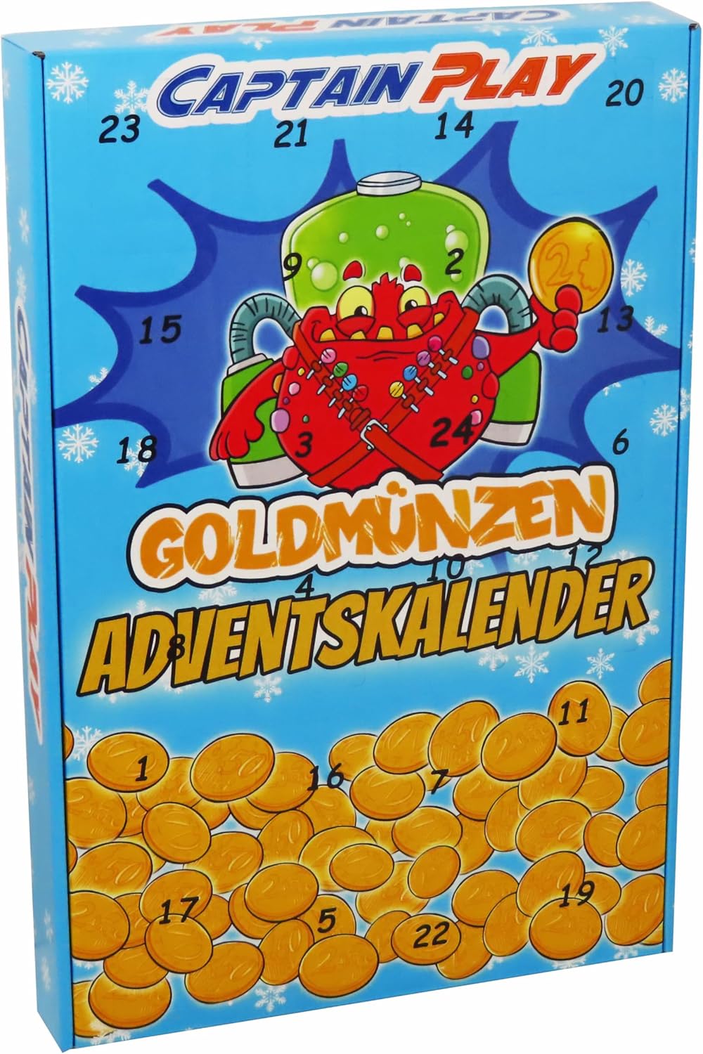 CAPTAIN PLAY Goldmünzen Schokolade Adventskalender 2025 - 250g