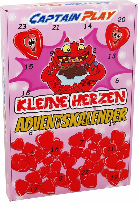 CAPTAIN PLAY Herz Schokolade Adventskalender 2025 - 183g