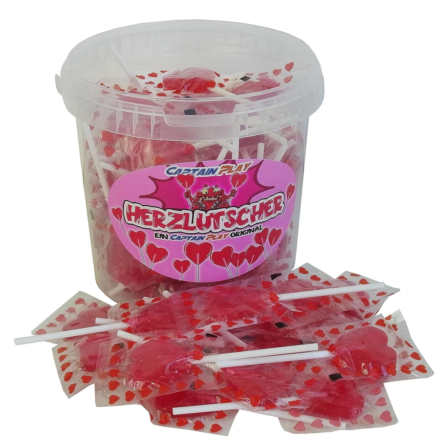 CAPTAIN PLAY Herz Deko, kleine Herzlutscher 350g