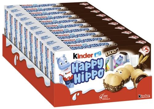 Kinder Happy Hippo Cacao 10 x 103,5g  - EPAL mit 255 UK
