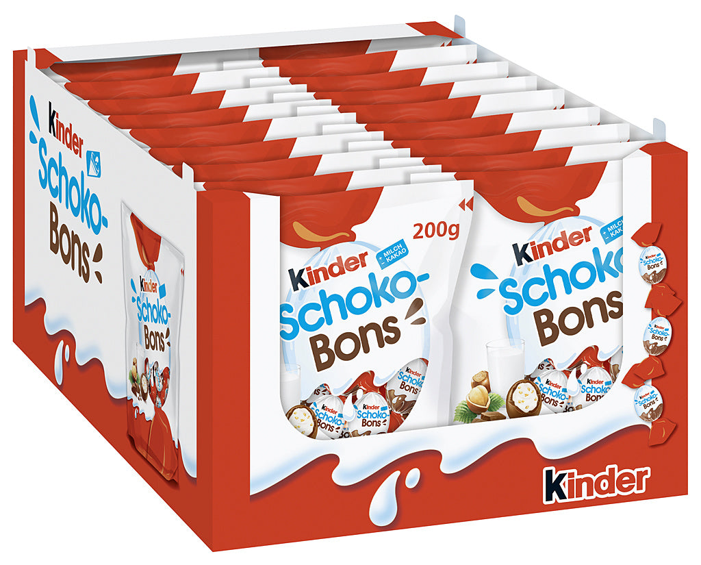 Kinder Schoko-Bons 18 x 200g - EPAL mit 56 UK