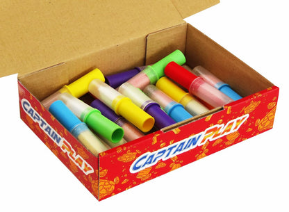 CAPTAIN PLAY Candy Lipstick, 20 Süßwaren Lippenstift einzeln verpackt im Sparpack