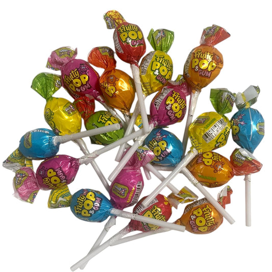 CAPTAIN PLAY Lutscher Sparpack, 18 Stück Lollies mit Kaugummikern in Einzelverpackung 288g