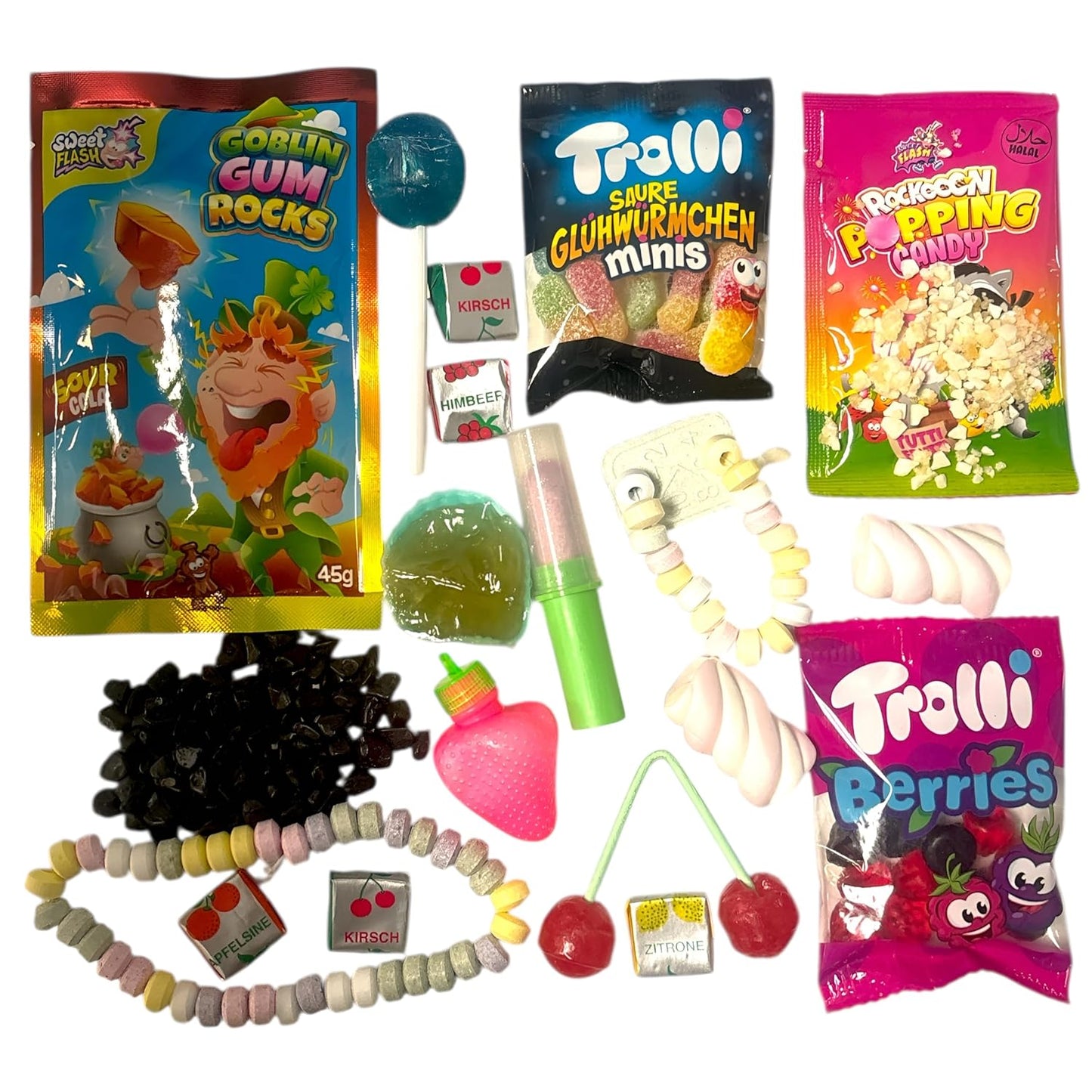 CAPTAIN PLAY Retro Süßigkeiten Box 10 verschiedene Nostalgie-Süßigkeiten