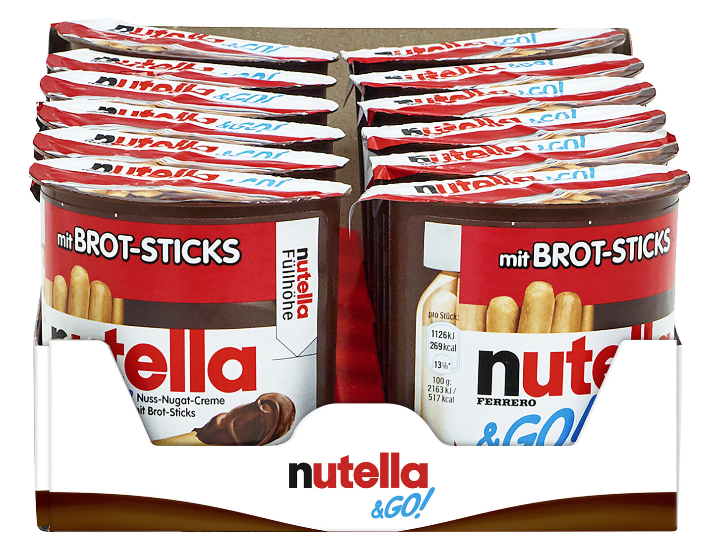 nutella & GO  12 x 52g - EPAL mit 285 UK