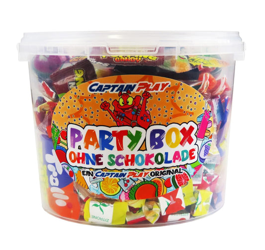 CAPTAIN PLAY Süßigkeiten – Mix Party Box ohne Schokolade - 1kg