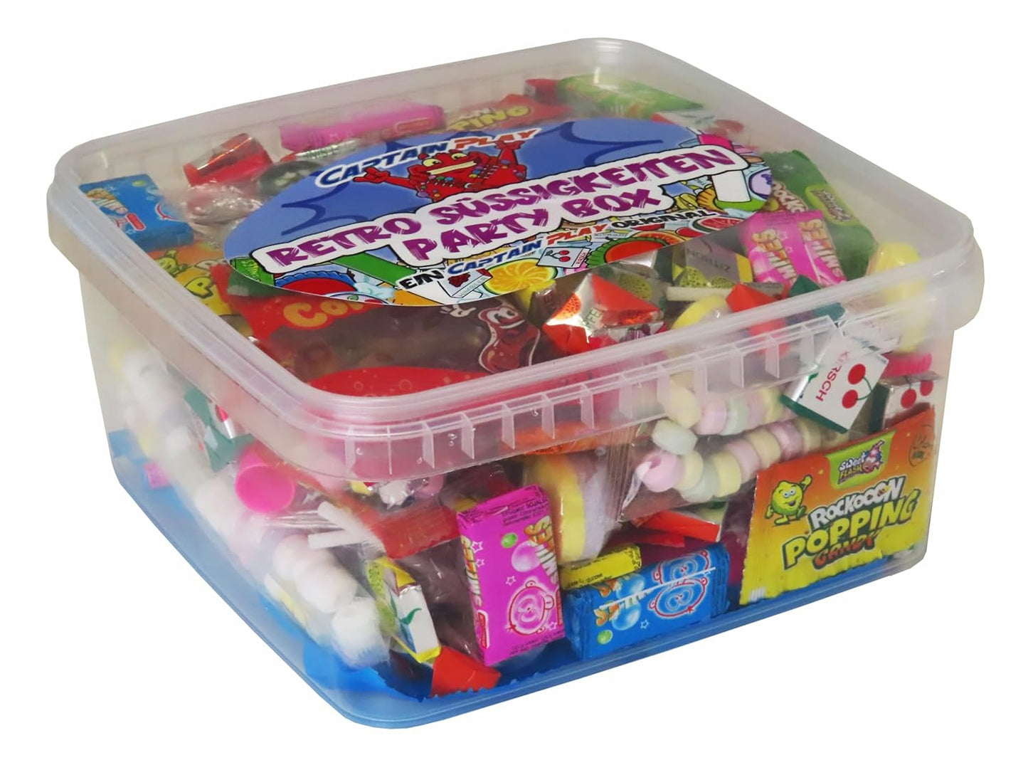 CAPTAIN PLAY Retro Süßigkeiten Party Box 1kg
