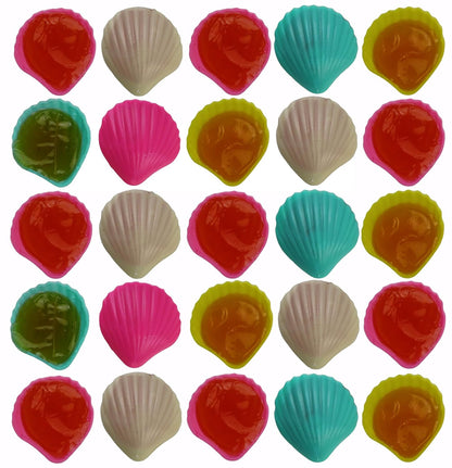 25 Schleckmuscheln einzeln verpackt, Sparpack mit Schleckmuscheln Süßigkeiten, 250g