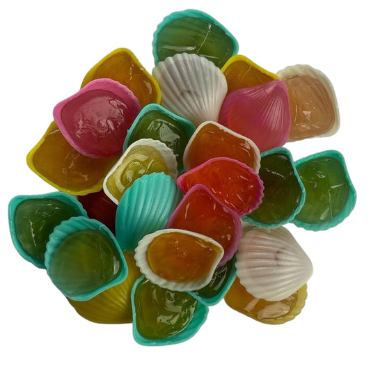25 Schleckmuscheln einzeln verpackt, Sparpack mit Schleckmuscheln Süßigkeiten, 250g