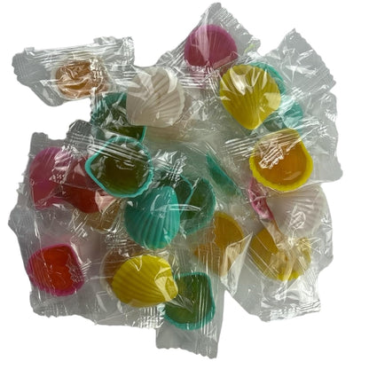 25 Schleckmuscheln einzeln verpackt, Sparpack mit Schleckmuscheln Süßigkeiten, 250g